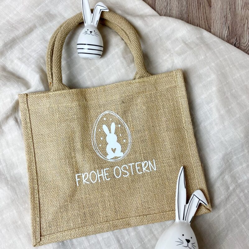 Jutetasche Ostern