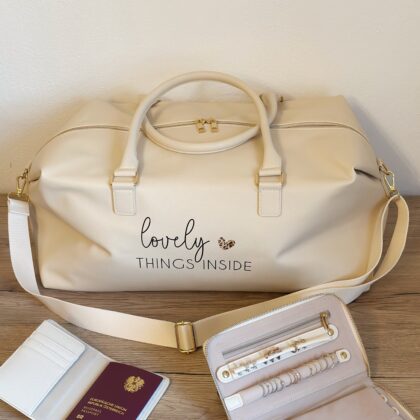 Reisetasche/Weekender beige lovely things inside